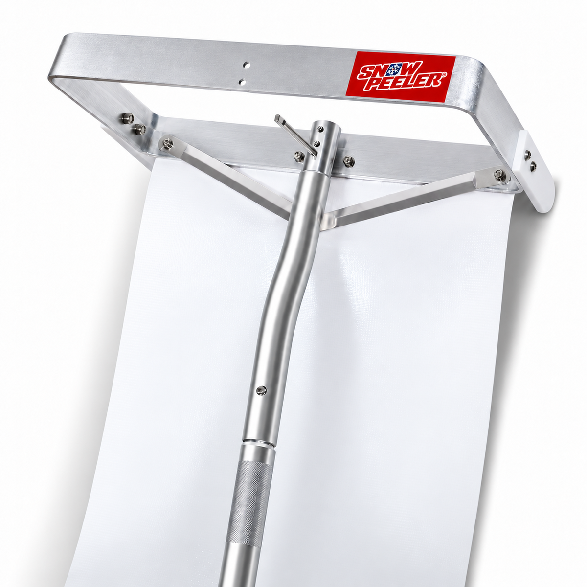 SnowPeeler Premium long handle roof rake with 30 ft (9 m) handle and 10 ft snow slide